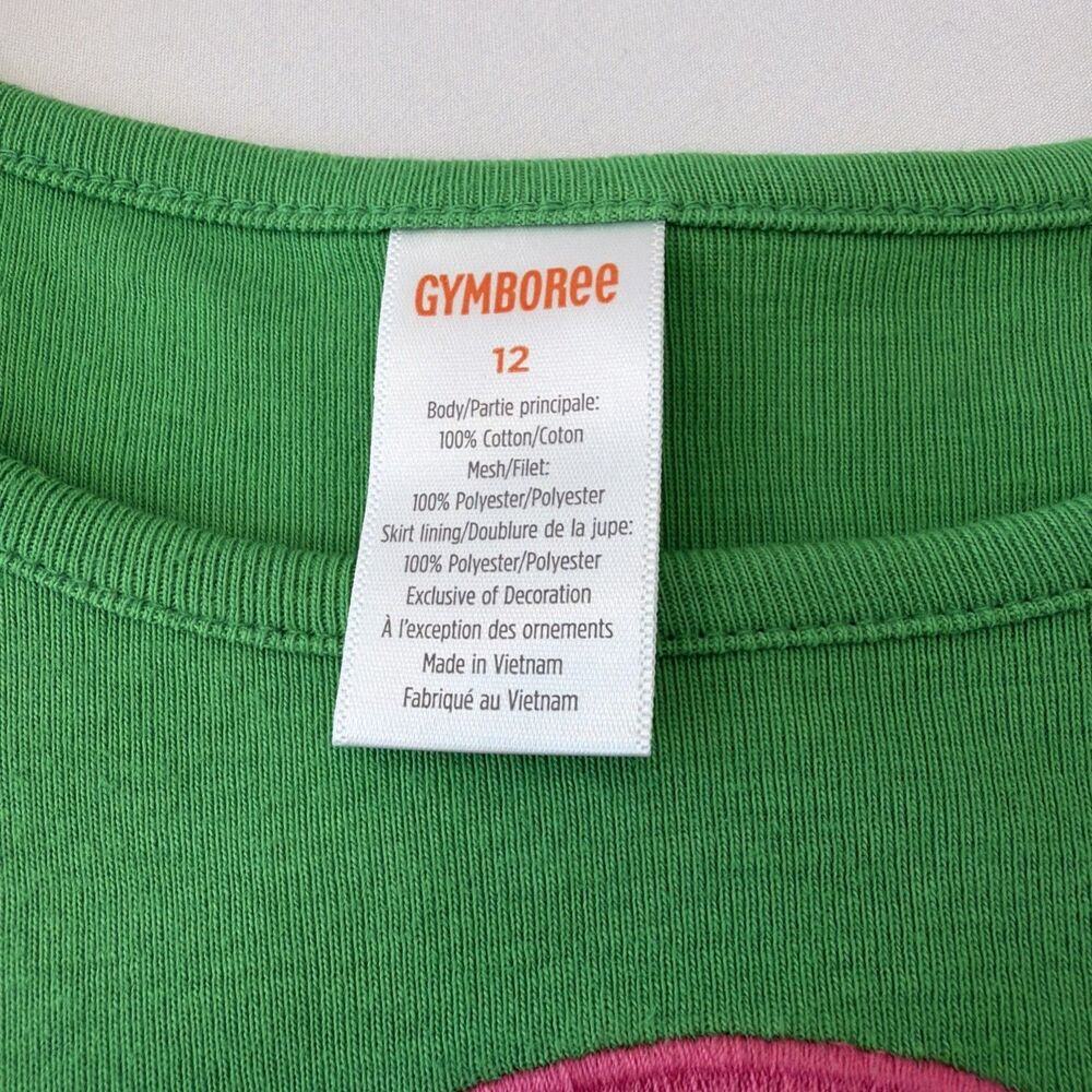 Gymboree Girls 12 Dress Green Saint St Patricks Day Rainbow Pot Gold Leprechaun - Picture 5 of 12